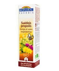 Spray Suédois à la propolis BIO, 20 ml